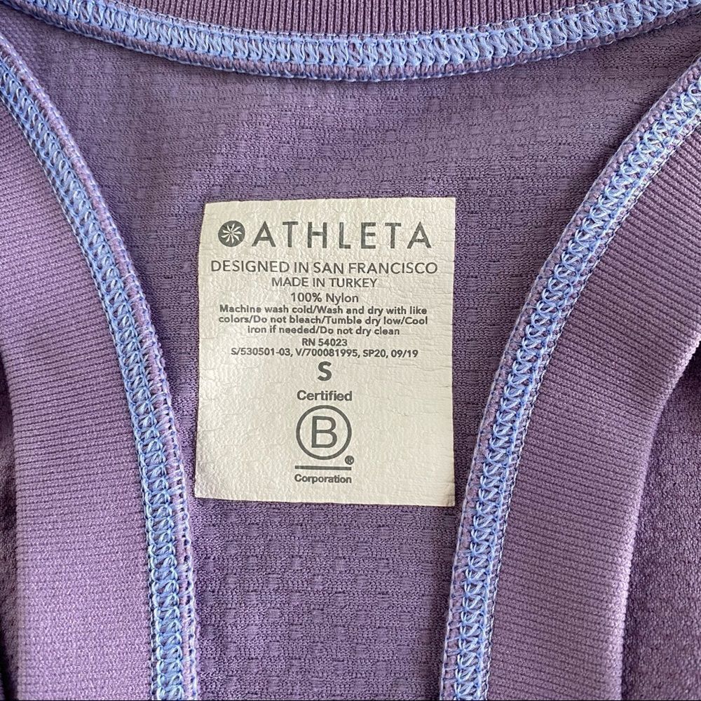 Athleta Racerback Tank, Lavender, Size S - Picture 4 of 5